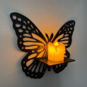 Butterfly Frame Wall Hanging, Pack Of 3 – Digital Wall Clock