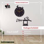 Analog Stylish Wooden Wall Clock – Nature Wall Art