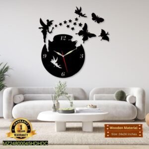 Fairy Wall Clock – Wooden Wall Clock