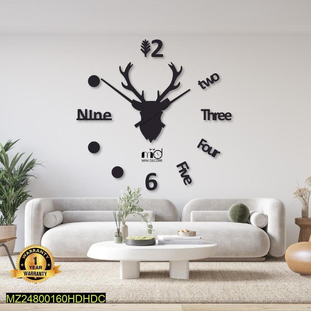 261-119-248175-product-2.jpg Beautiful Deer Shaped Wood Wall Clock – Digital Wall Clock