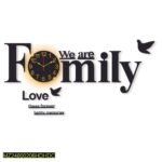 Alphabets Design Laminated Wall Clock With Backlight – Decorative Wall Shelf