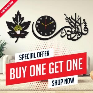 MDF Wall Clock & Wall Hanging – Abstract Wall Art