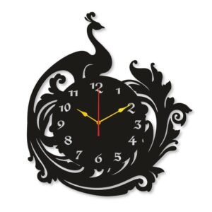 Peacock Round Analogue Wall Clock – Vintage Wall Clock