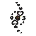 Three Nine Heart Analogue Wall Clock – DIY Wall Clock Decoration