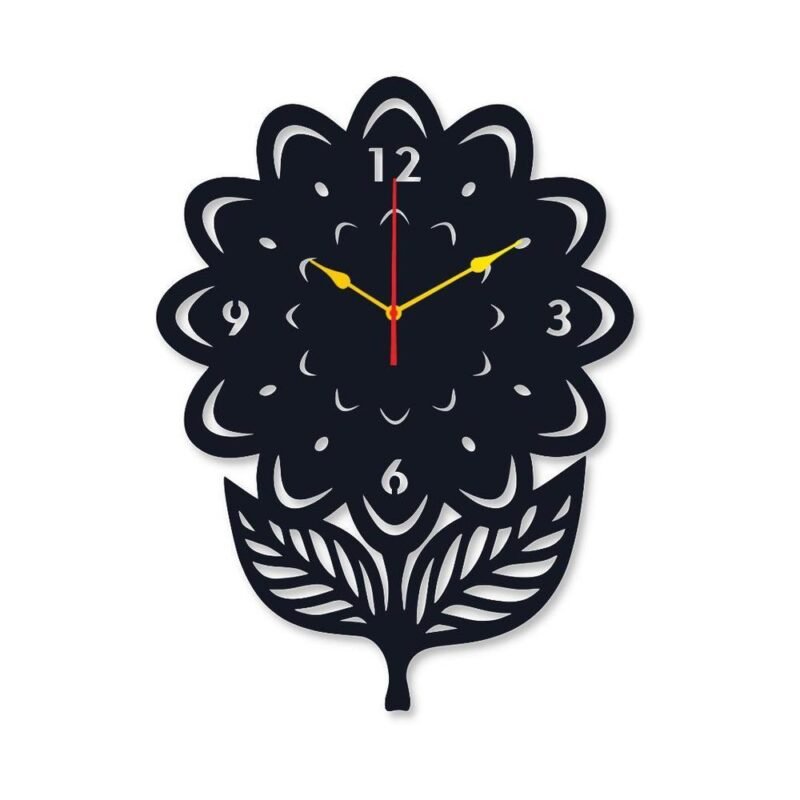 Flower Round Analogue Wall Clock – Canvas Wall Art