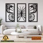 3 Butterfly Frames – Silent Wall Clock