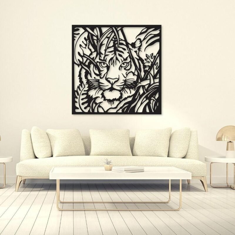 MDF Tiger Design Wall Art – Wall Art Hanging