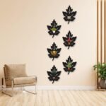 Leaf Wall Hanging, Pack of 6 – Big Size Wall Clock
