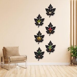 Leaf Wall Hanging, Pack of 6 – Big Size Wall Clock