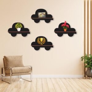 Car Wall Hanging Shelves, Pack of 4 – 3D Wall Art Decoration