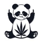 Weed Panda Wall Art Decor – Vintage Wall Clock