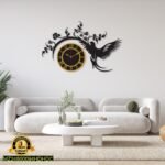 Eagle With Golden Dial – Wall Art for Bedroom