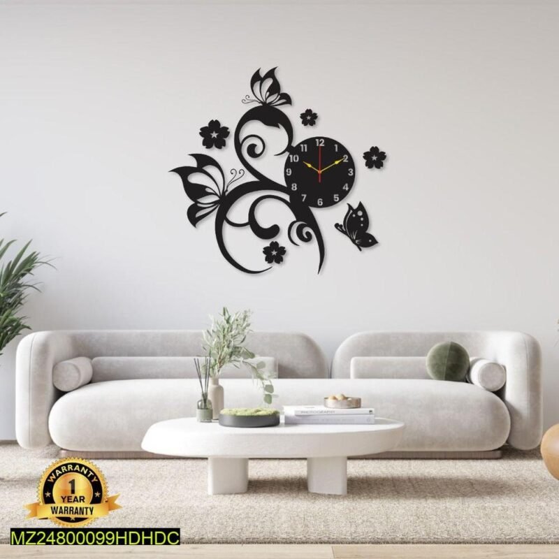 261-39922-219314-product-1.jpeg Flower Butterfly Diy Clock – 3D Wall Art Decoration