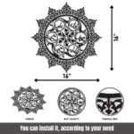 Round Panjtan Calligraphy – Wooden Wall Art