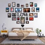 Beautiful Love Frame Laminated Sheet Clock – Wall Shelf Decoration Ideas