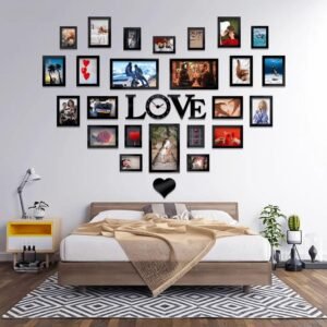 Beautiful Love Frame Laminated Sheet Clock – Wall Shelf Decoration Ideas