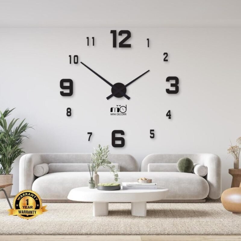 Beautiful Wood 1551 Digital Wall Clock – Corner Wall Shelf