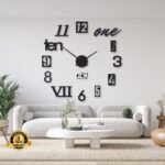 Beautiful Mix Digit Wood Wall Clock – Decorative Wall Shelf