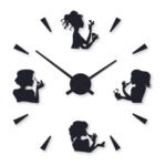 Beautiful Girls Digit Wood Wall Clock – Luxury Wall Art Design