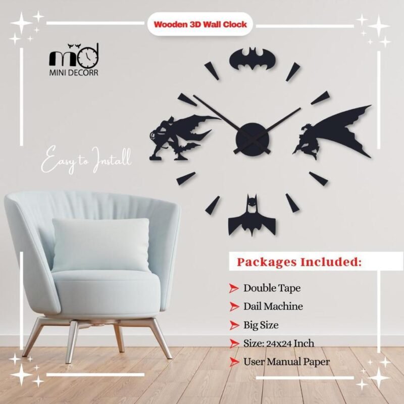 261-45672-248188-product-2.jpeg Beautiful Food Batman Wood Wall Clock – Handmade Wall Clock